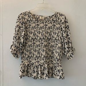 Smock Style Blouse. Size Medium